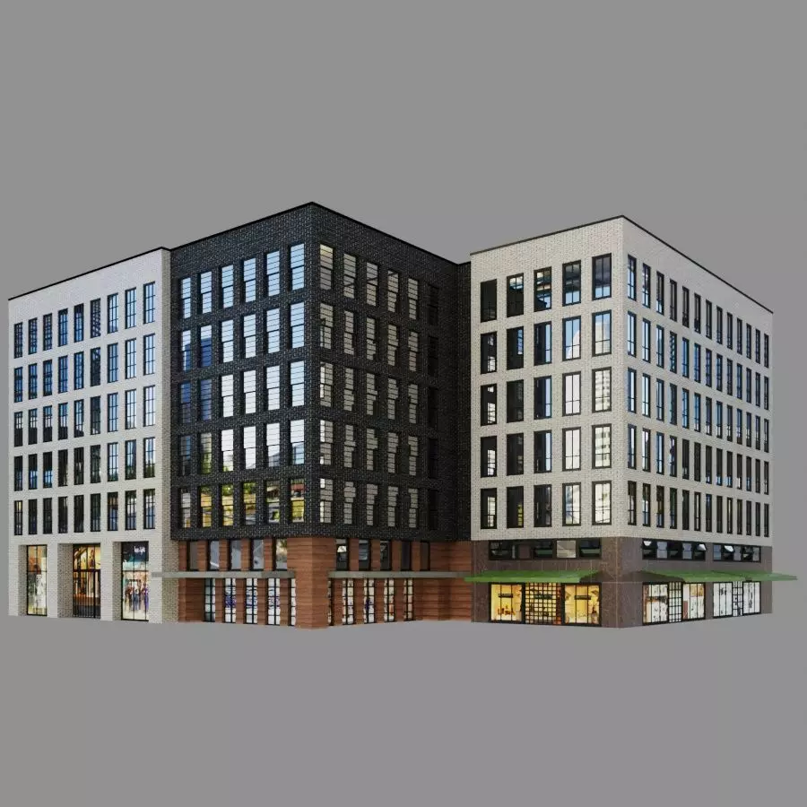 Brigade building 01 3D model_0