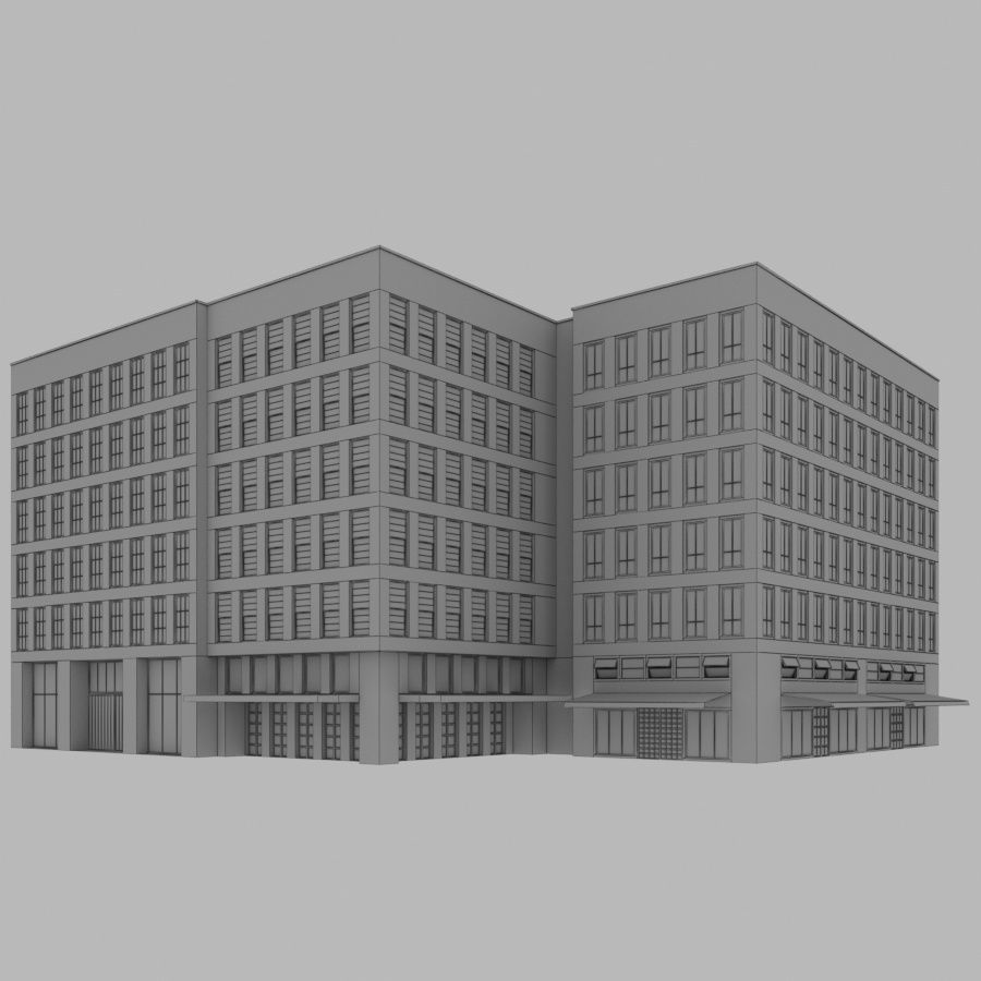 Brigade building 01 3D model_5