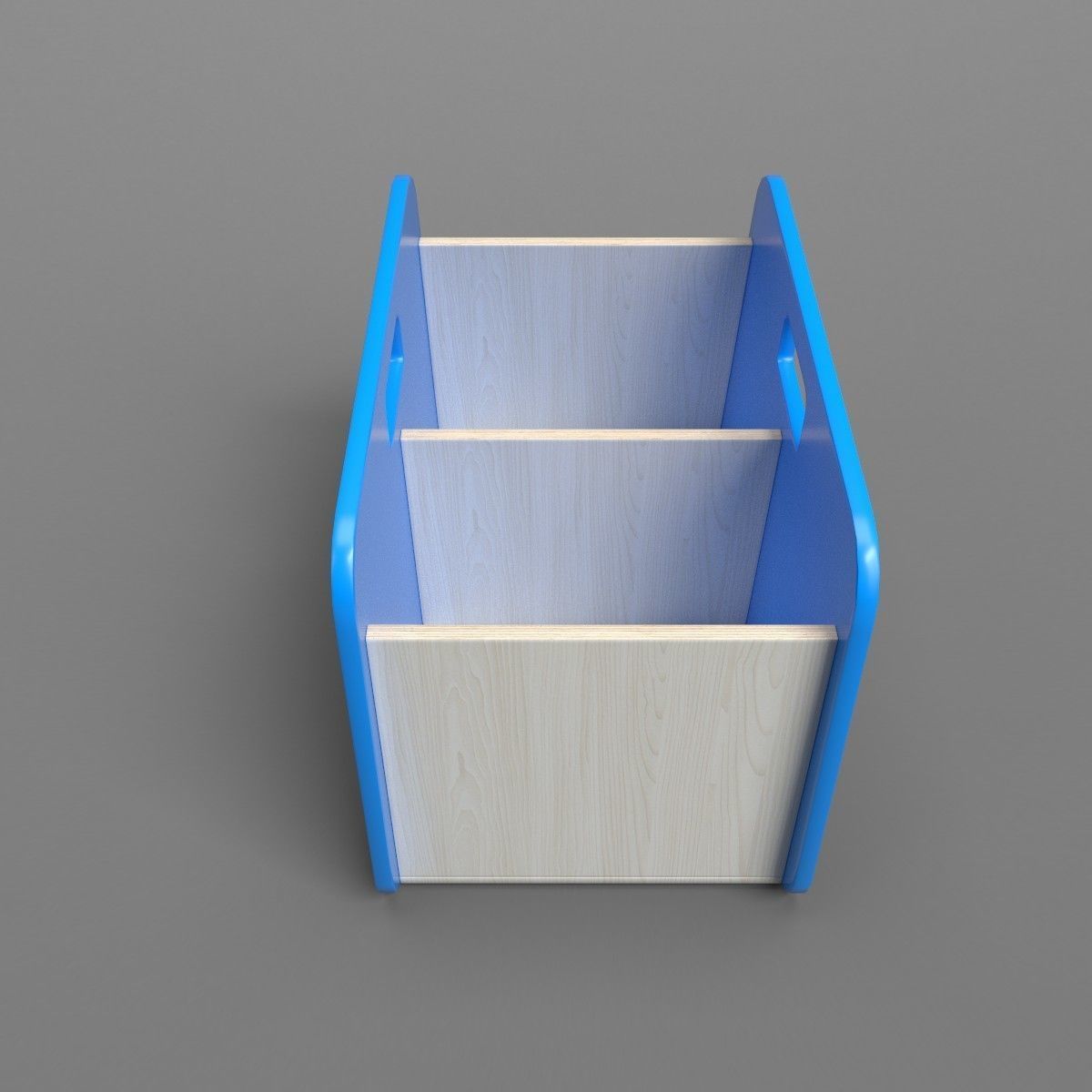 BacUp2Boxes Blue Low-poly 3D model_1