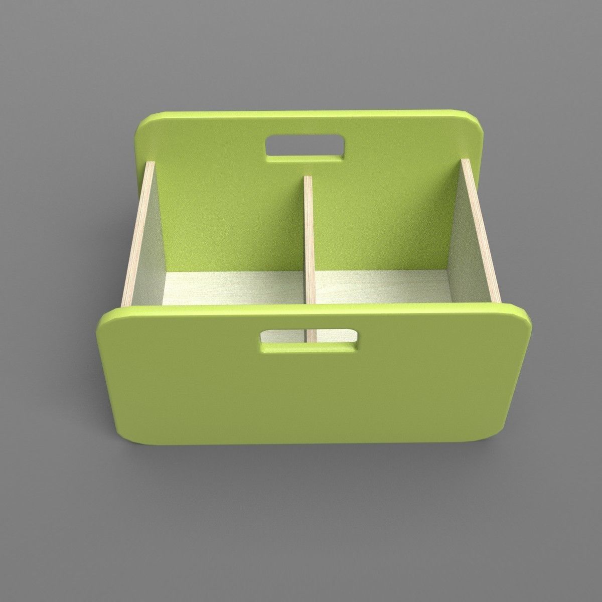 BacUp2Boxes Green Low-poly 3D model_1