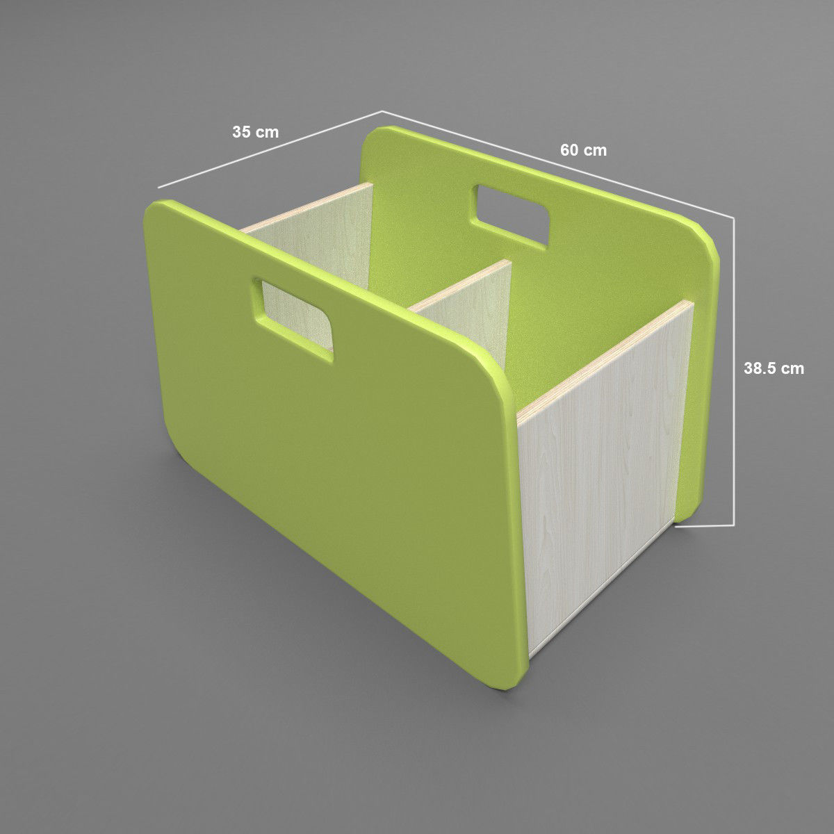 BacUp2Boxes Green Low-poly 3D model_2