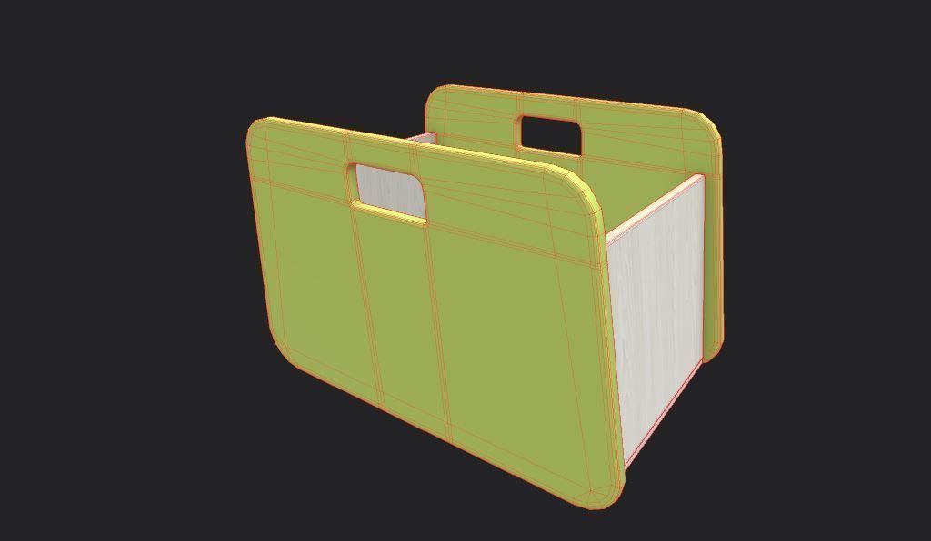 BacUp2Boxes Green Low-poly 3D model_3