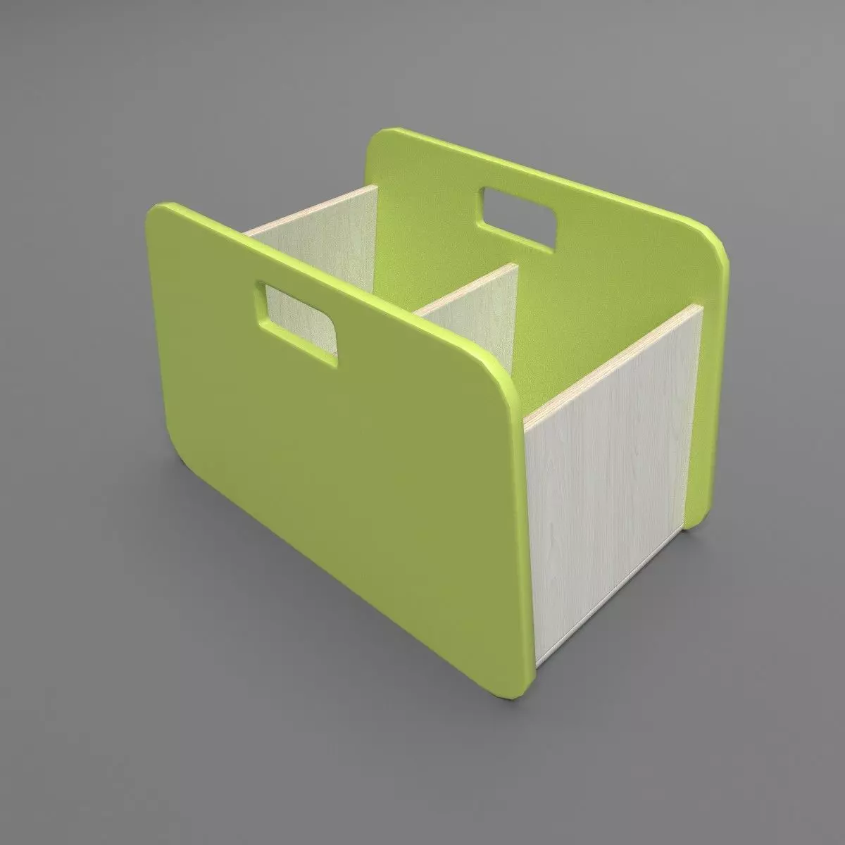 BacUp2Boxes Green Low-poly 3D model_0
