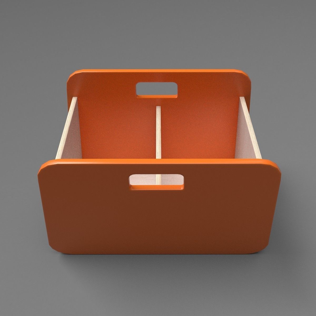 BacUp2Boxes Orange Low-poly 3D model_1