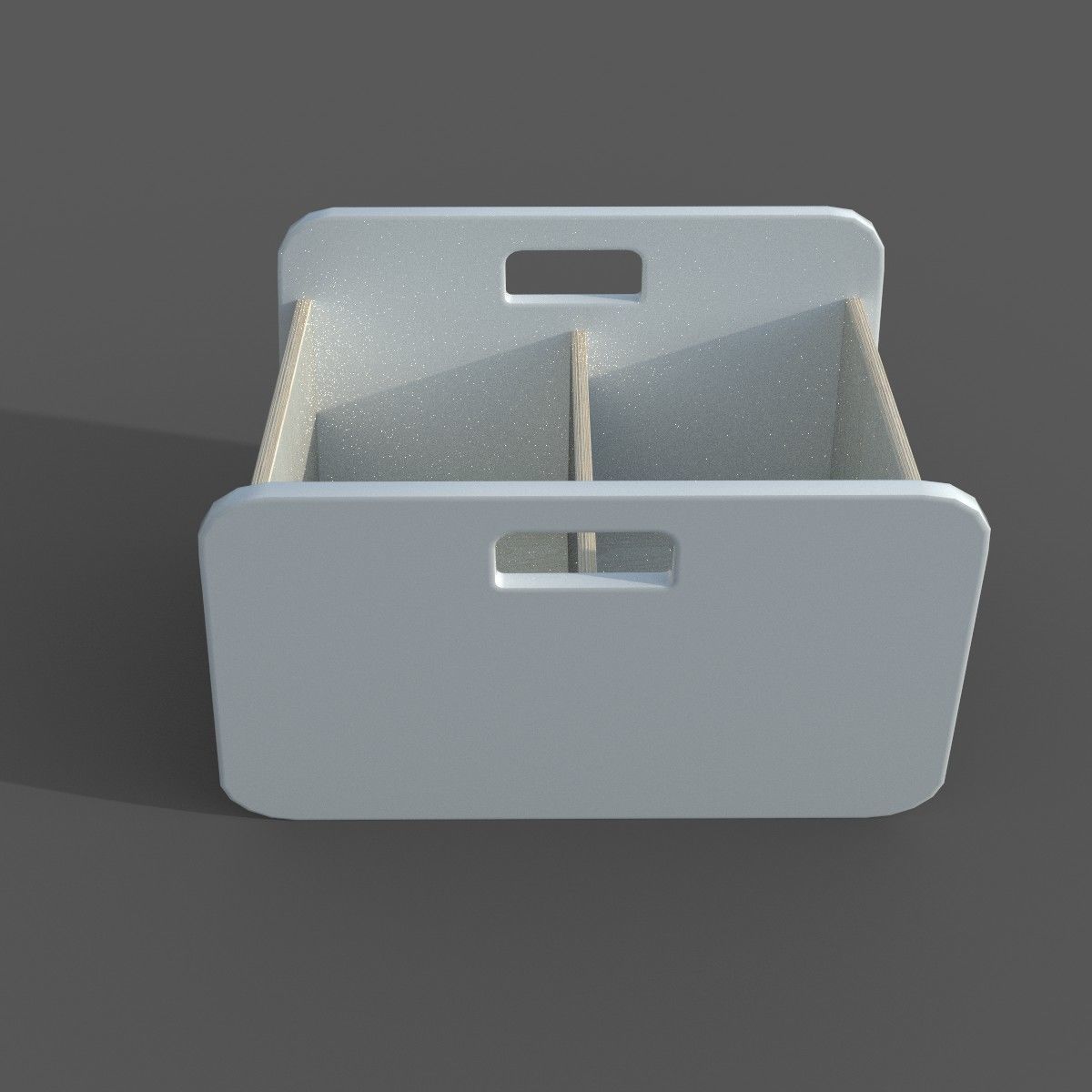 BacUp2Boxes White Low-poly 3D model_1