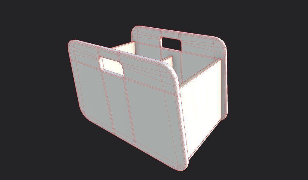 BacUp2Boxes White Low-poly 3D model_5
