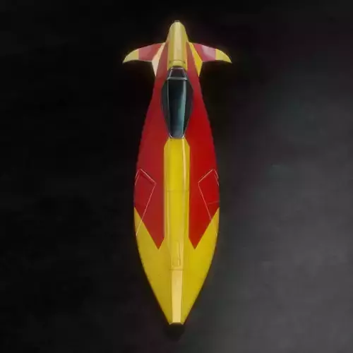 Spaceship racer WipeOut Pir-Hana style  3D model