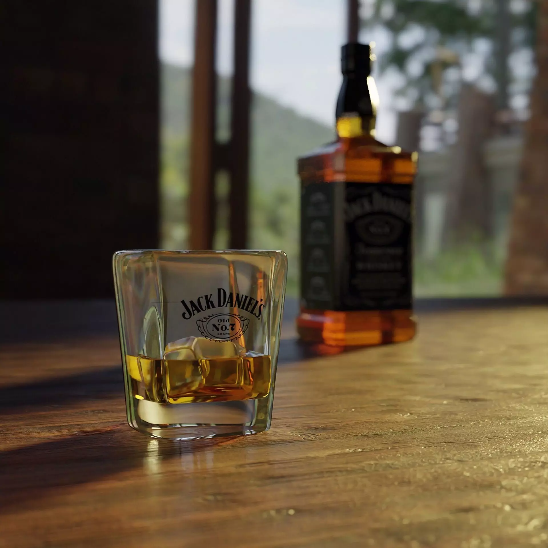 Jack Daniels Glass Free 3D model