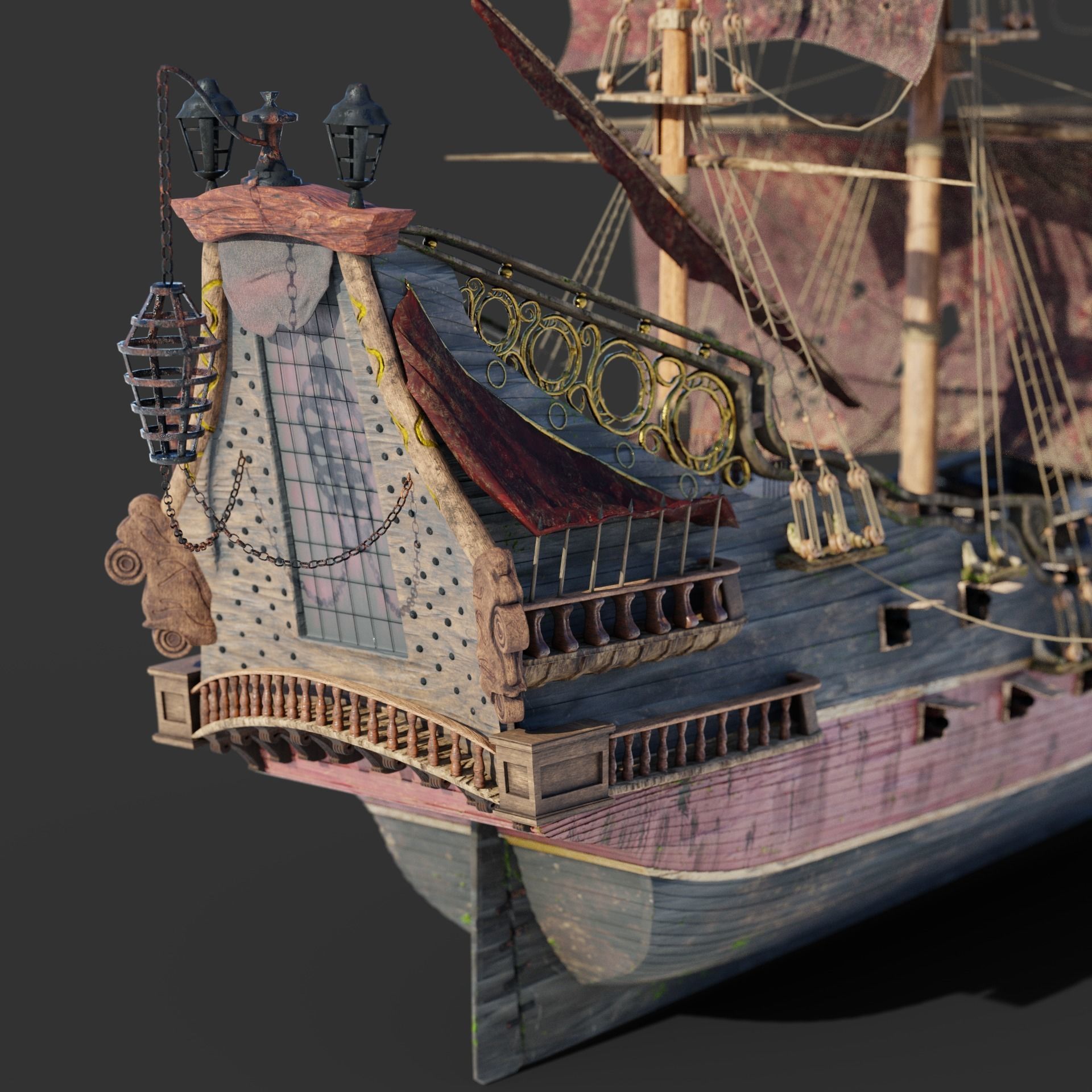 Queen Annes Revenge 3D model_10