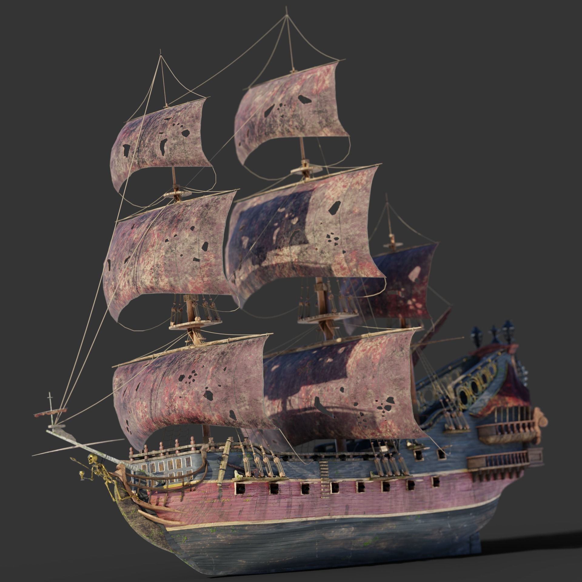 Queen Annes Revenge 3D model_2