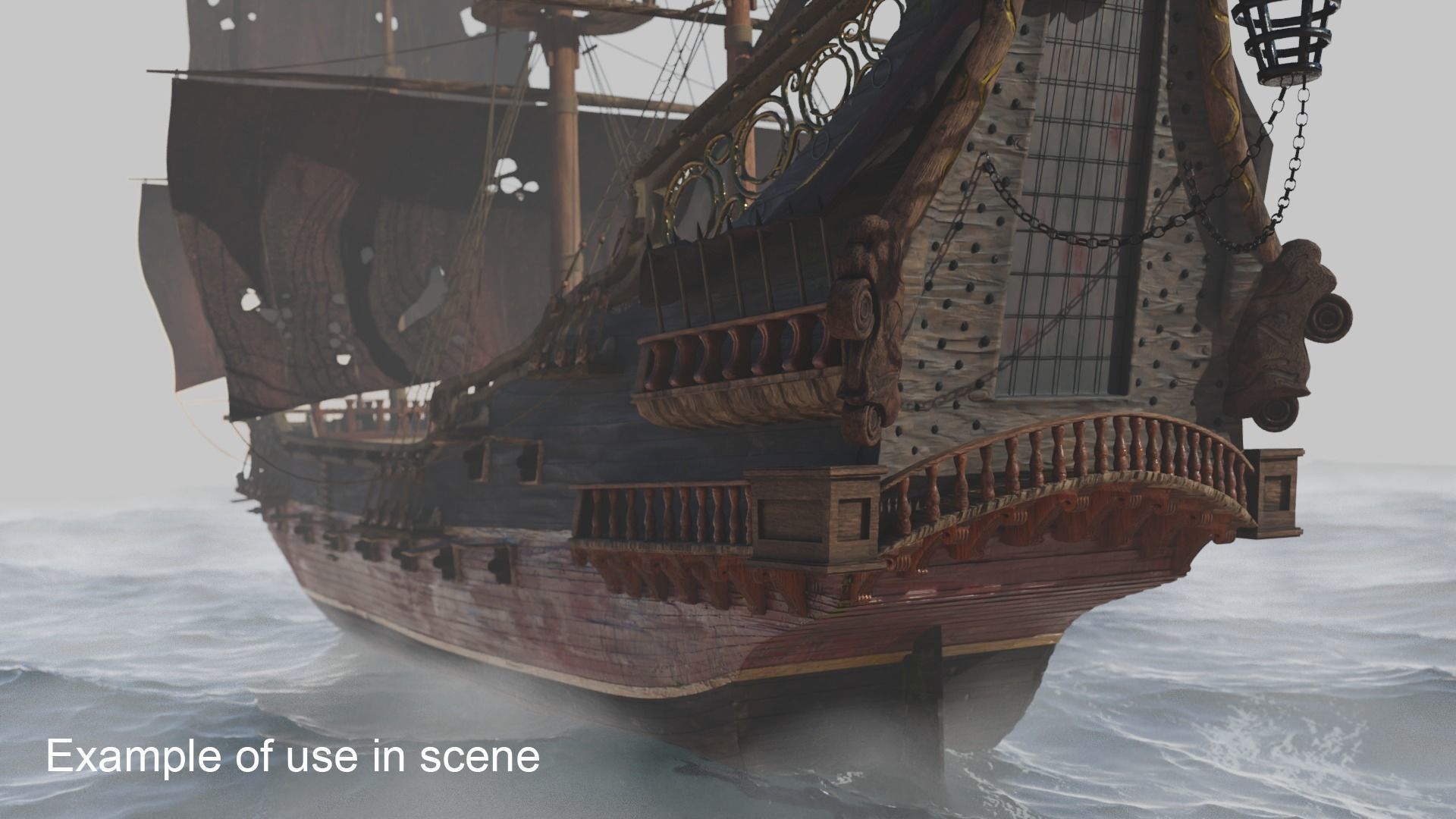 Queen Annes Revenge 3D model CGTrader