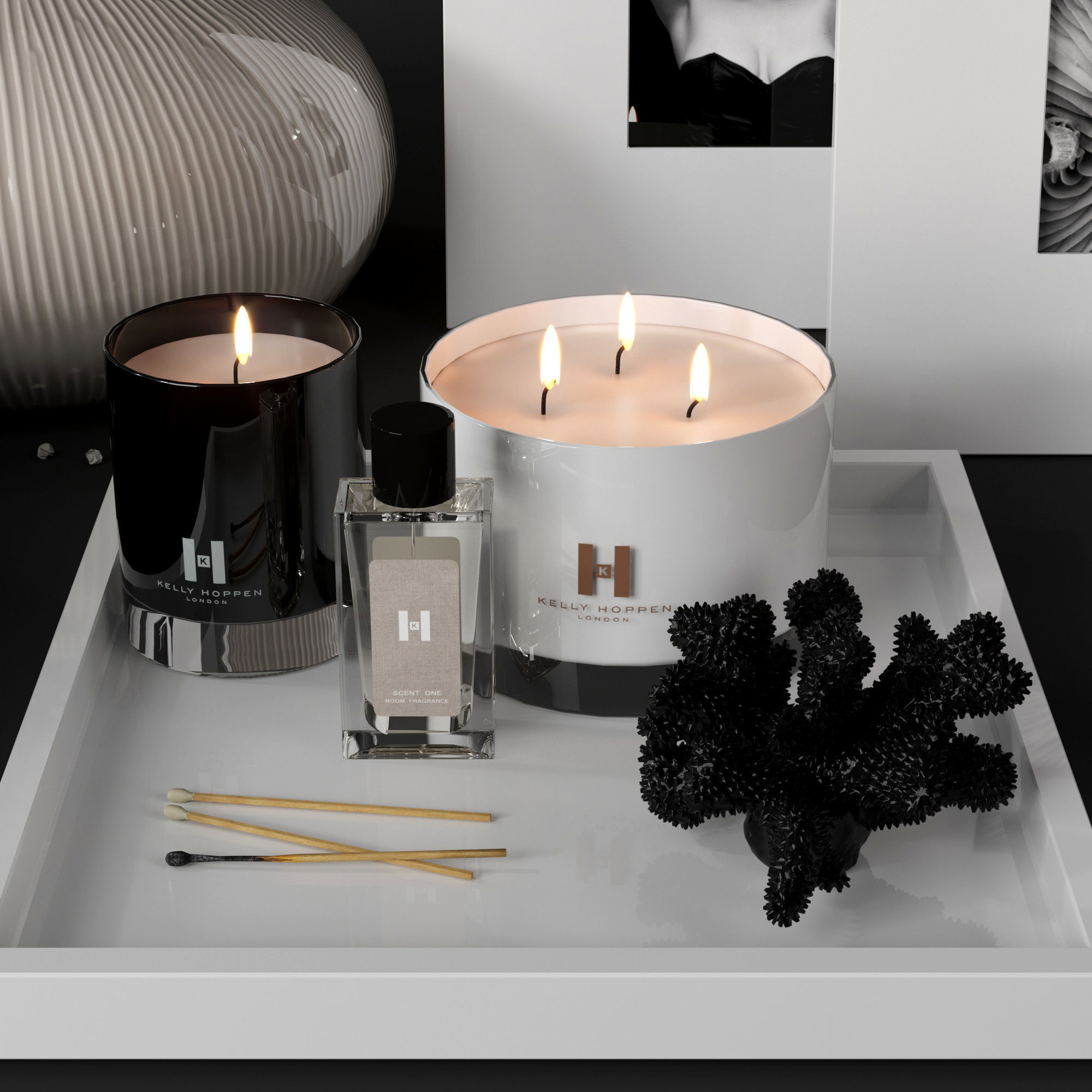 Decoration set by Kelly Hoppen  3D model_1