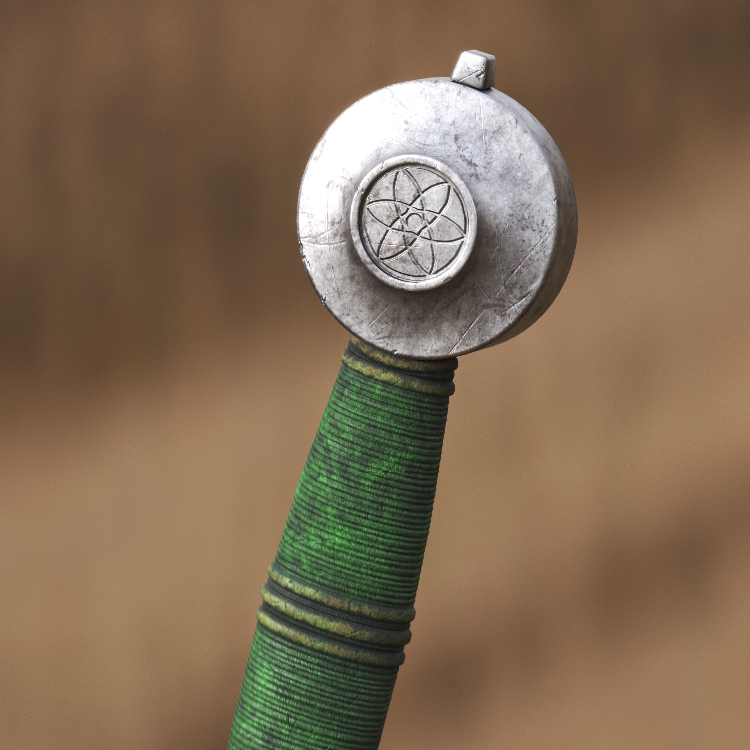 Medieval Sword for Games and Cinematics 02 Low-poly 3D model_6