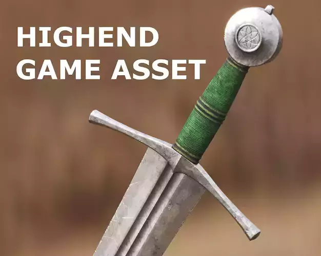 Medieval Sword for Games and Cinematics 02