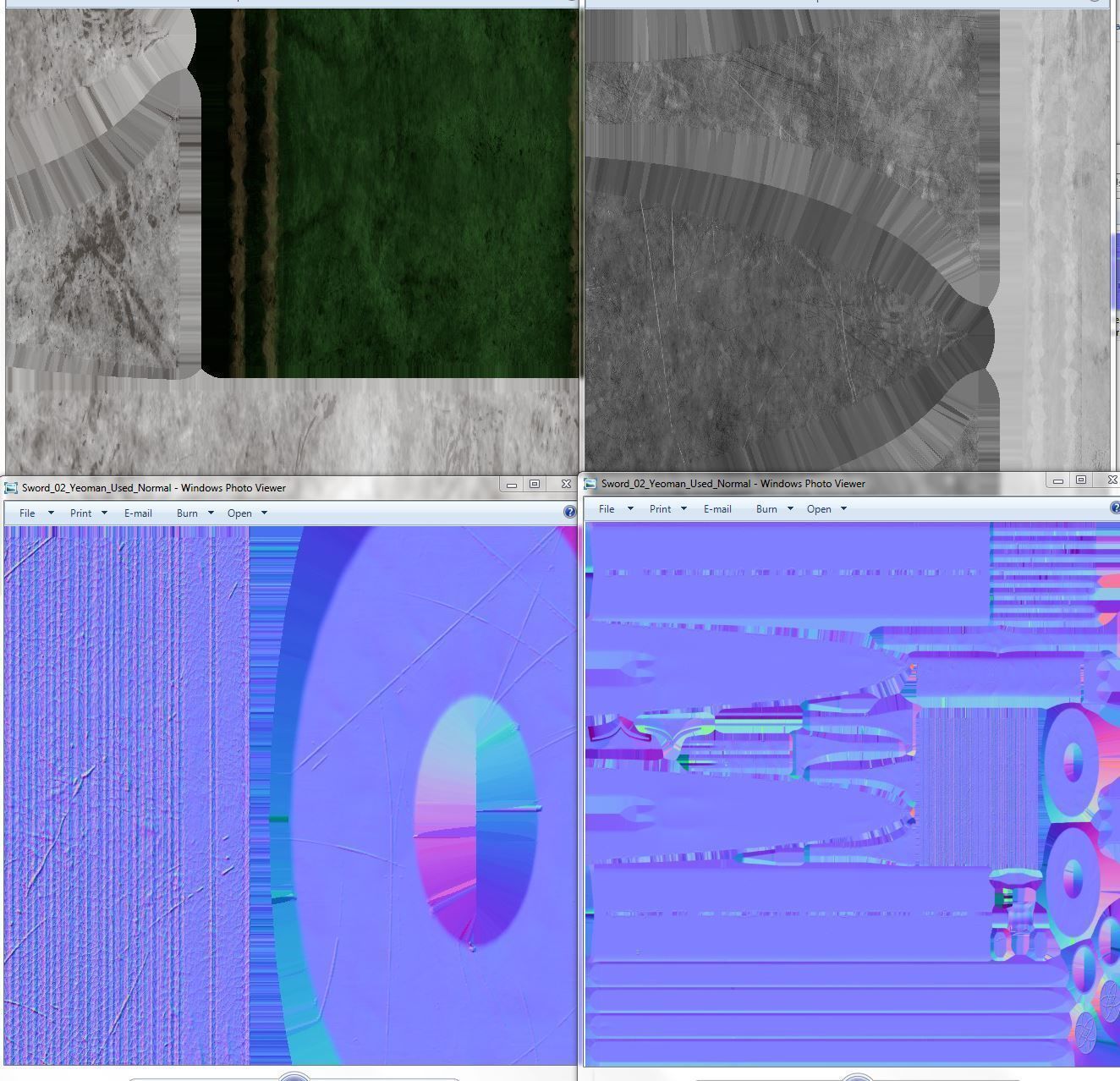 Medieval Sword for Games and Cinematics 02 Low-poly 3D model_22