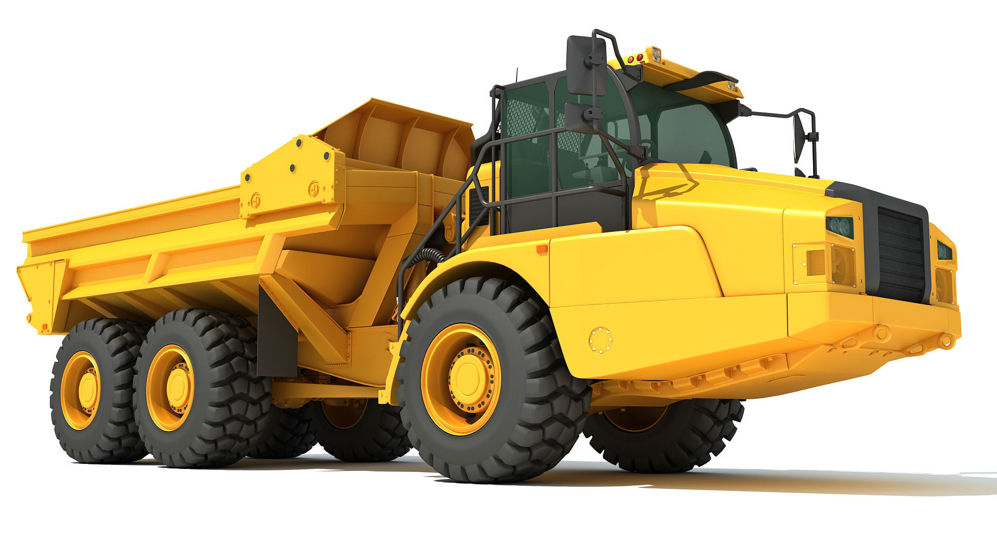 Articulated Truck 3D model_1