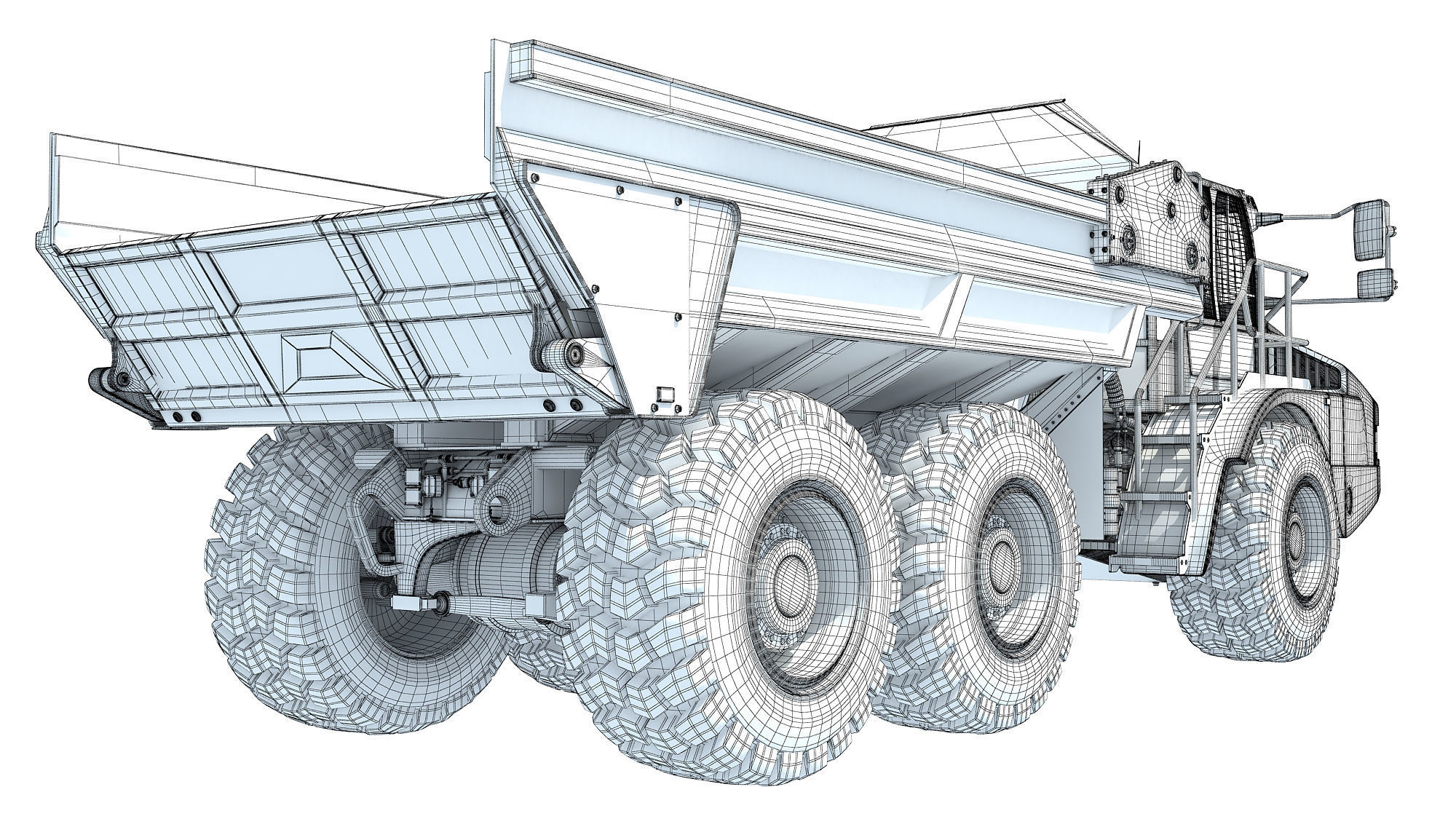 Articulated Truck 3D model_16