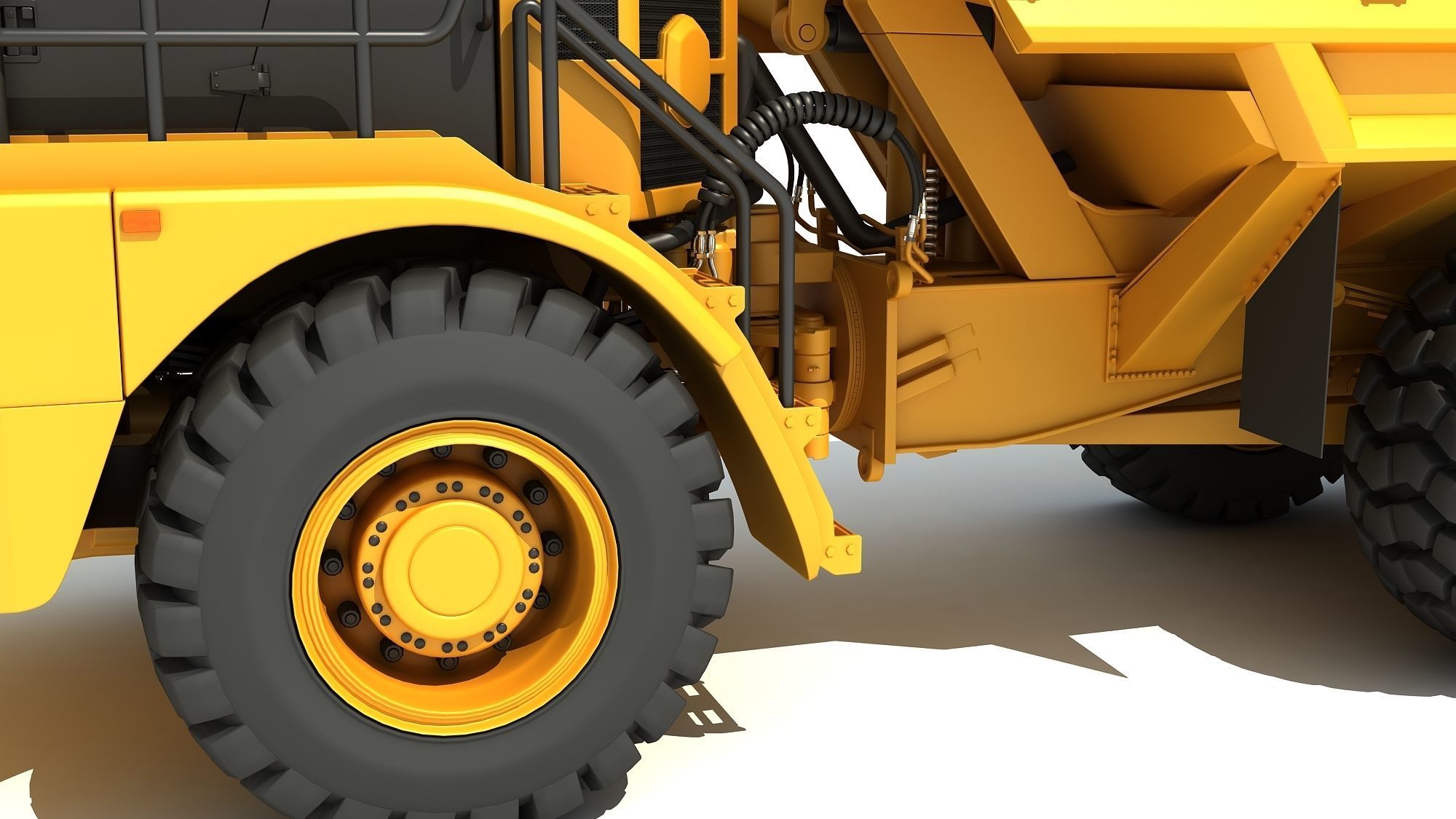 Articulated Truck 3D model_11