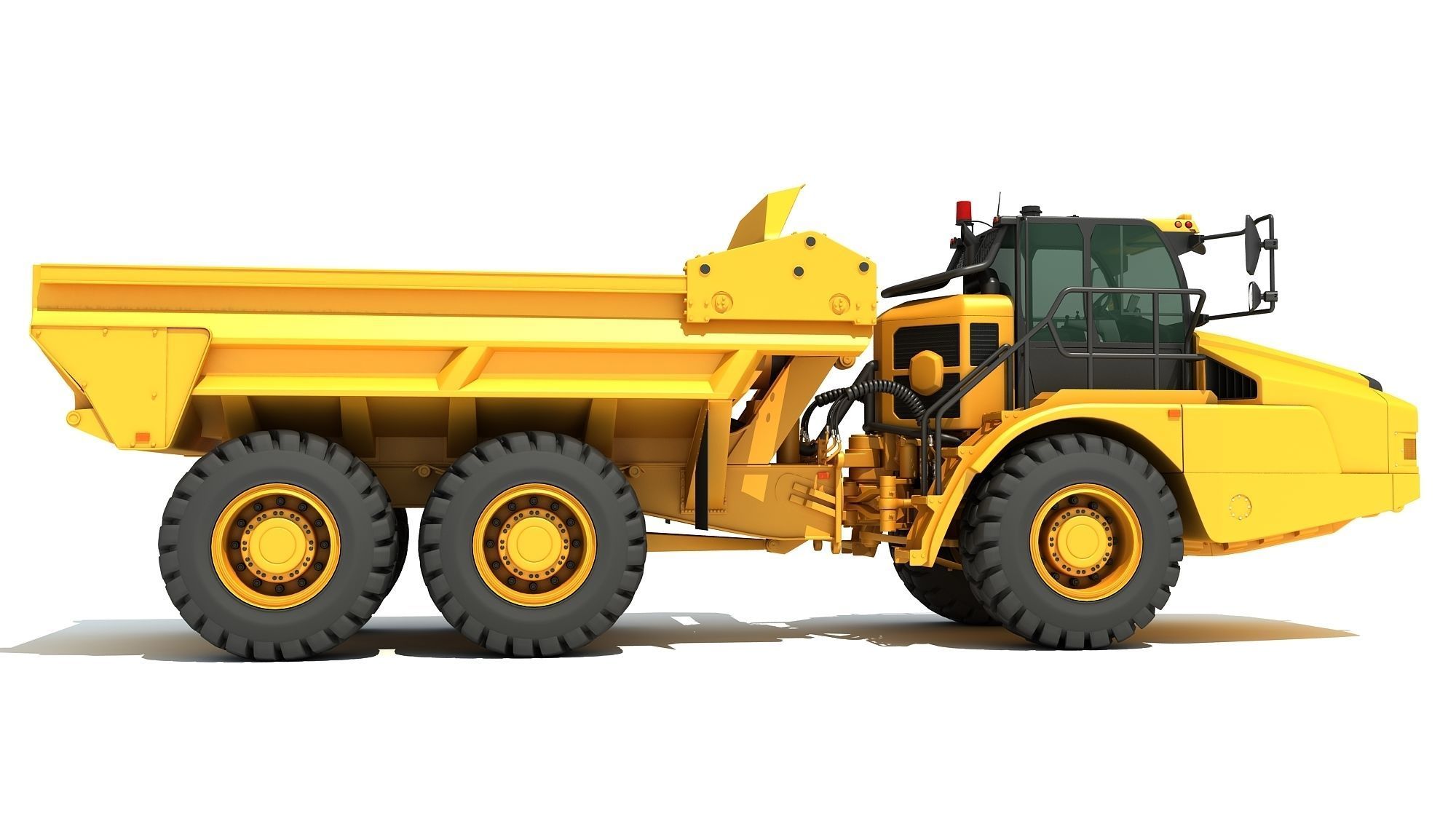 Articulated Truck 3D model_7