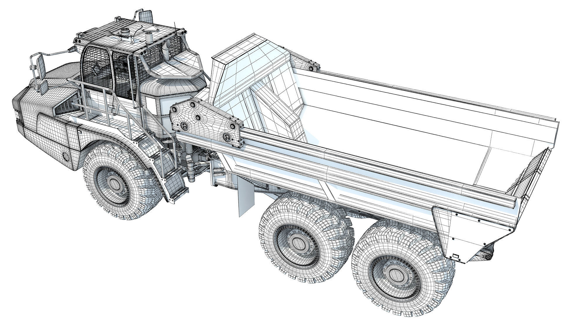 Articulated Truck 3D model_15