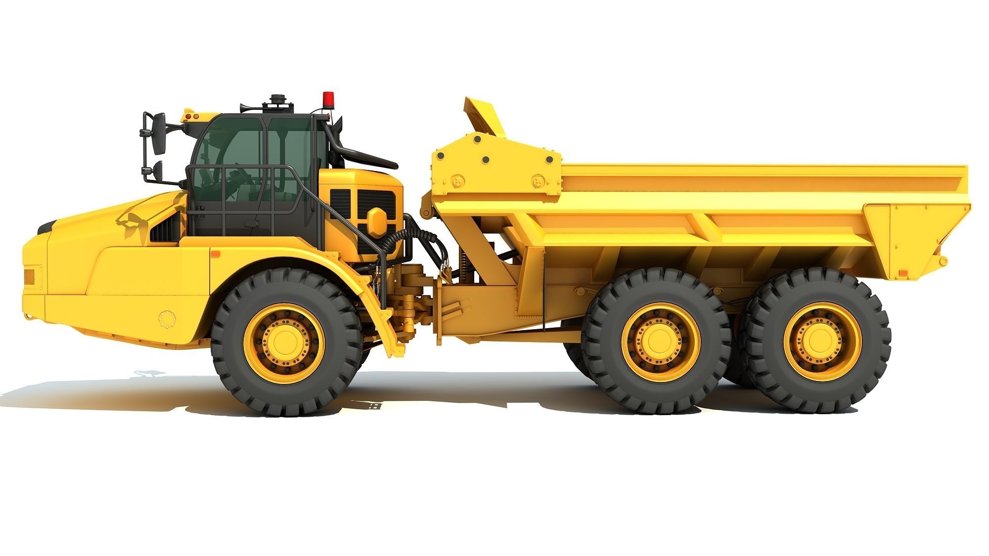 Articulated Truck 3D model_2