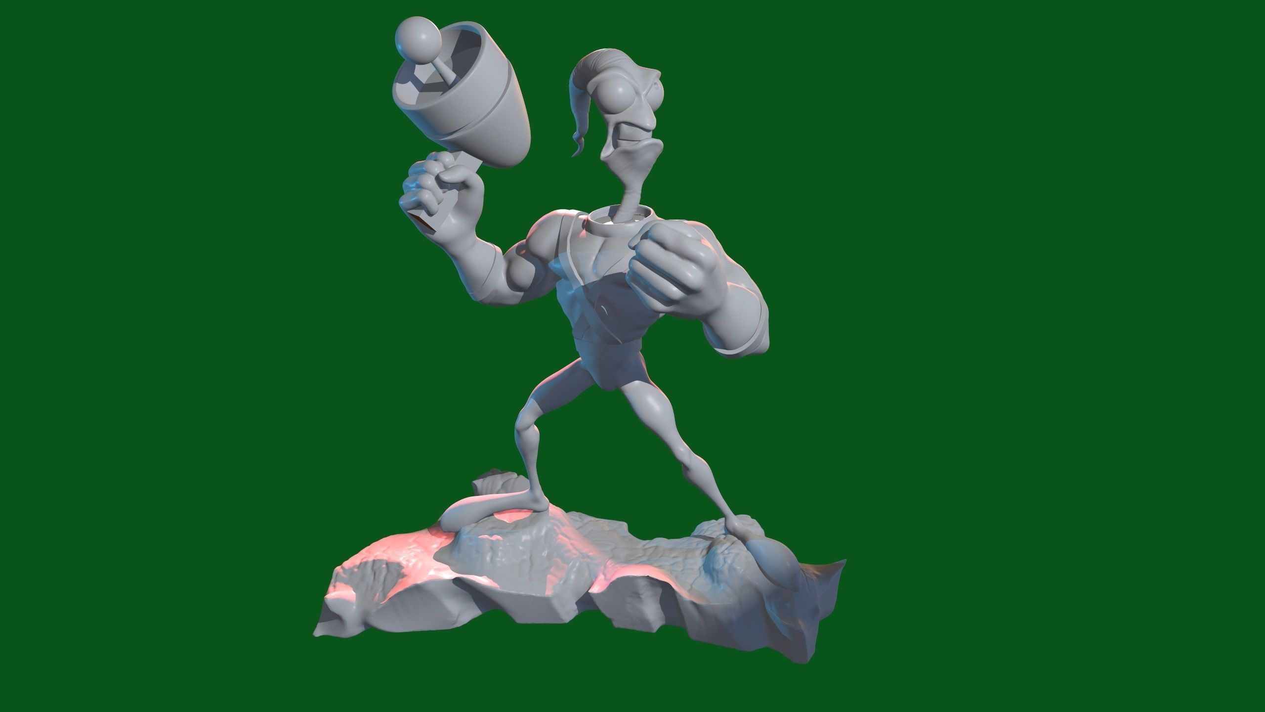 Earthworm Jim for Print 3D print model_2