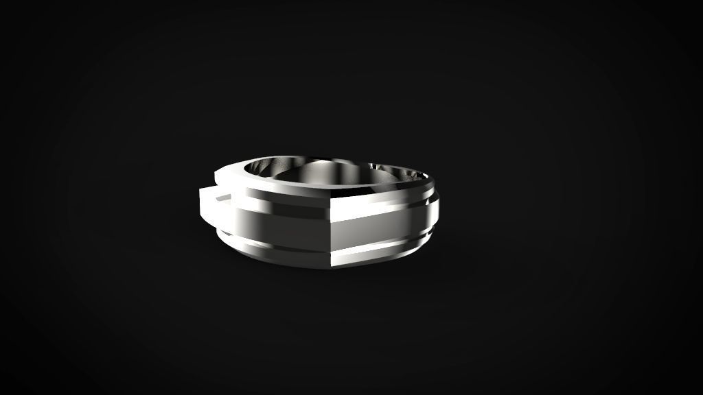 David yurman man ring style 3D print model_11