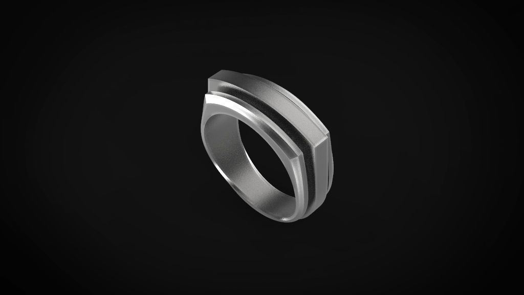 David yurman man ring style 3D print model_3