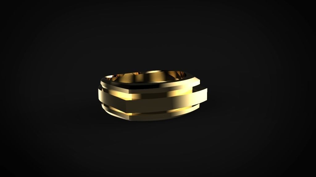 David yurman man ring style 3D print model_14