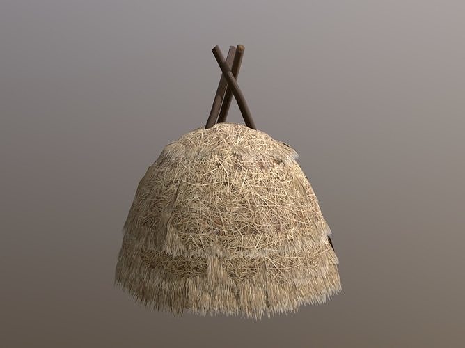 Haystack Low-poly 3D model