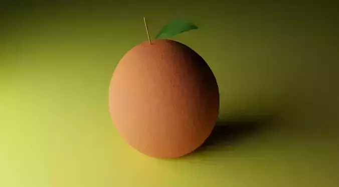 apelsin orange with leaf