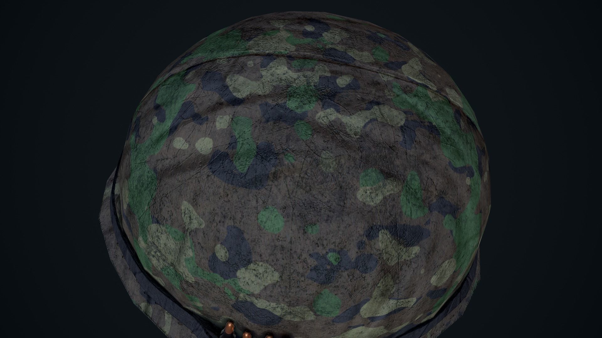 M1 Helmet Low-poly 3D model_13