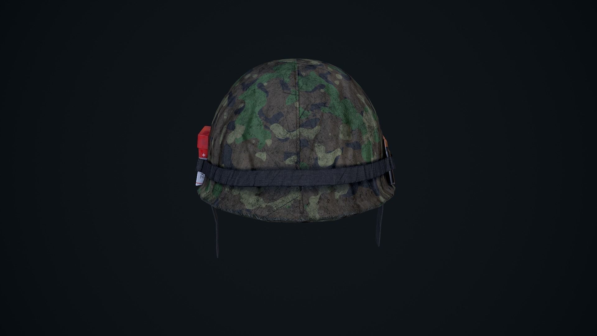 M1 Helmet Low-poly 3D model_8