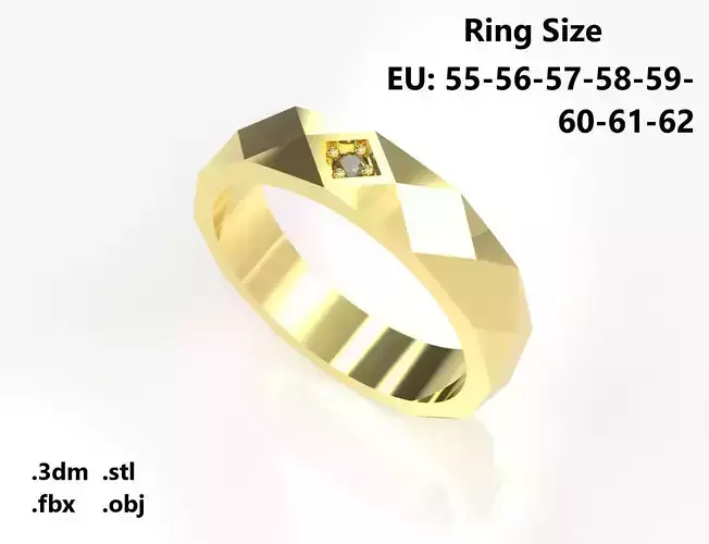 Model 51 Facet Diamond Ring EU