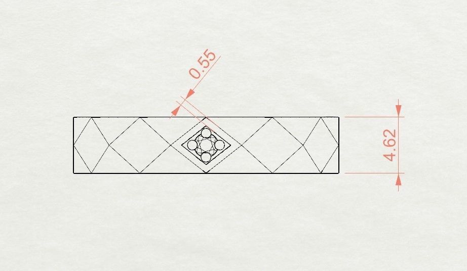 Model 51 Facet Diamond Ring EU 3D print model_4