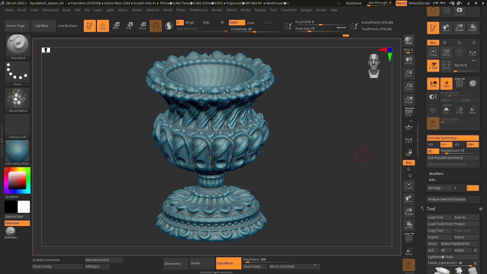 classic vase 3d print model 01 3D print model_10