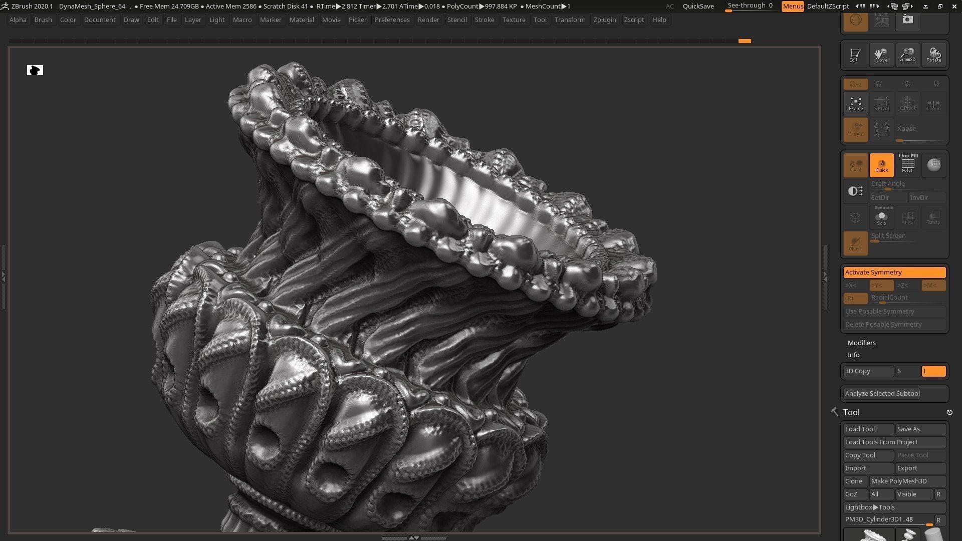 classic vase 3d print model 01 3D print model_4