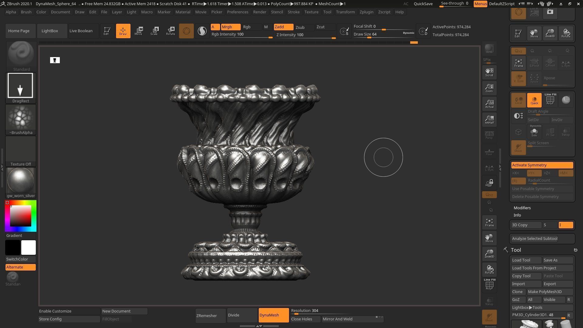 classic vase 3d print model 01 3D print model_11