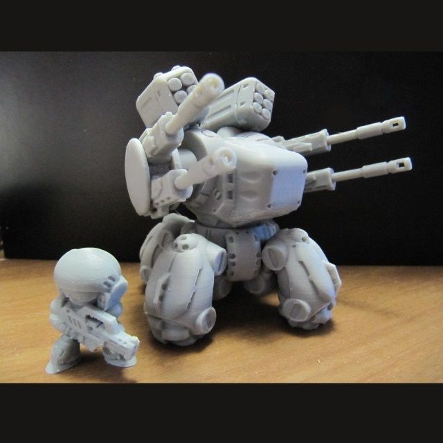 CHIBI-TECH SD - BURLEIGH-V DUO GUNPOD 3D print model_11