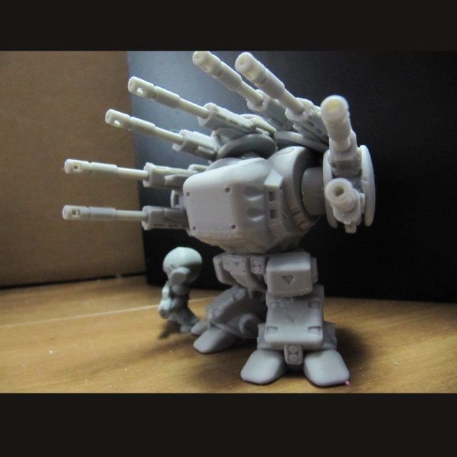 CHIBI-TECH SD - BURLEIGH-V DUO GUNPOD 3D print model_4