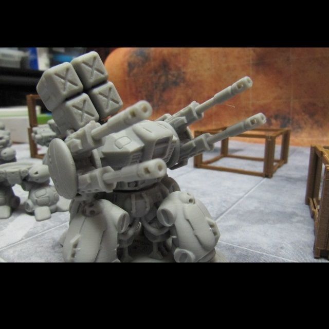 CHIBI-TECH SD - BURLEIGH-V DUO GUNPOD 3D print model_13