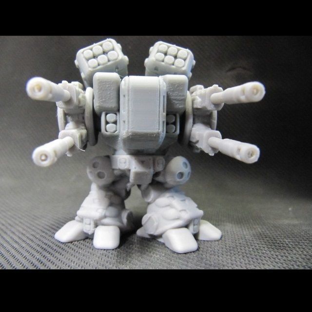 CHIBI-TECH SD - BURLEIGH-V DUO GUNPOD 3D print model_7
