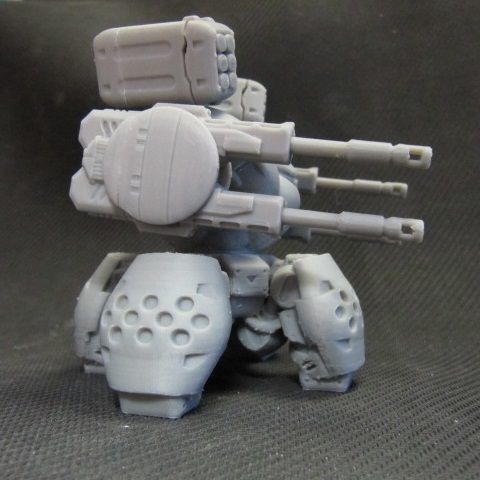 CHIBI-TECH SD - BURLEIGH-V DUO GUNPOD 3D print model_30