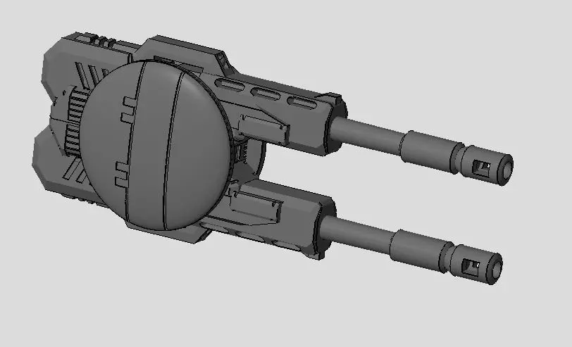 CHIBI-TECH SD - BURLEIGH-V DUO GUNPOD 3D print model_0