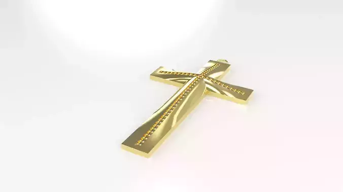 Model 65 Cross Christian Necklace Diamond Dissimilar  Ethnic