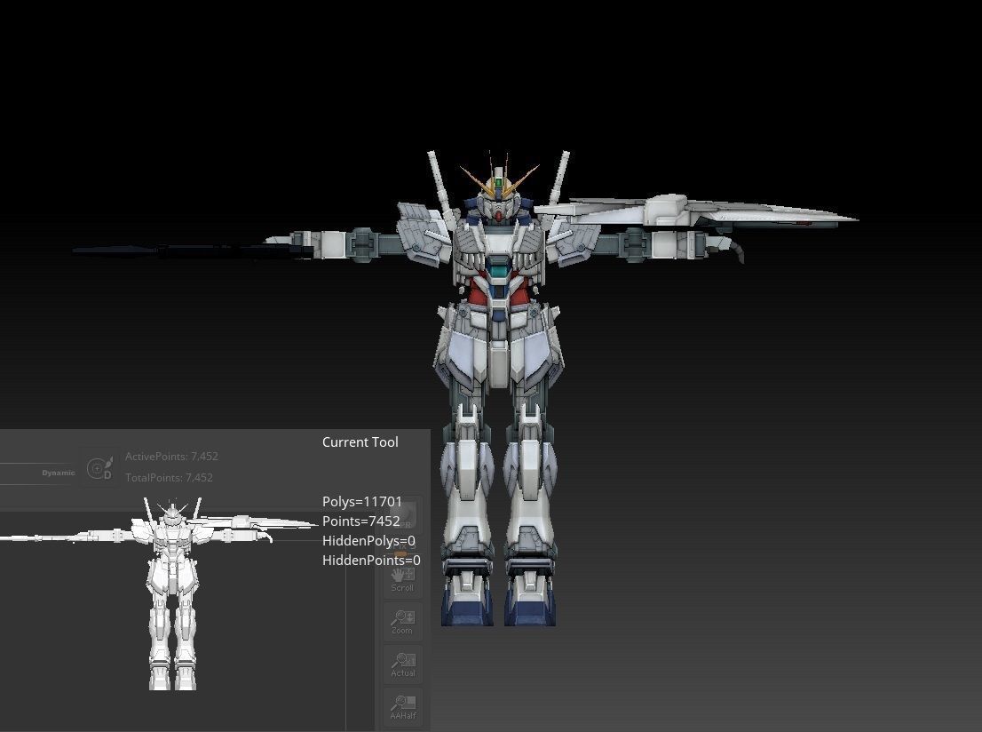 Narrative Gundam 3D model 3D print model_5