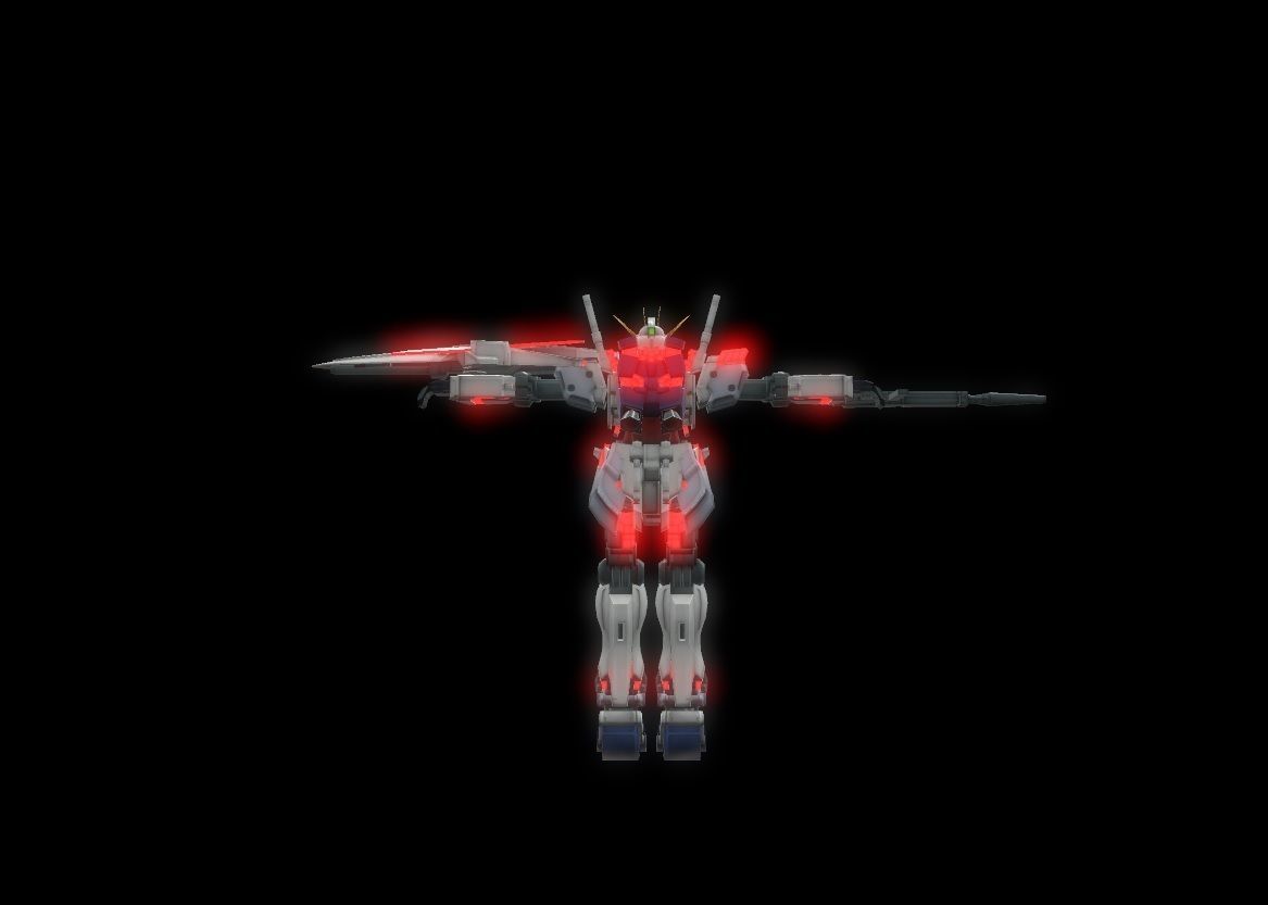 Narrative Gundam 3D model 3D print model_3