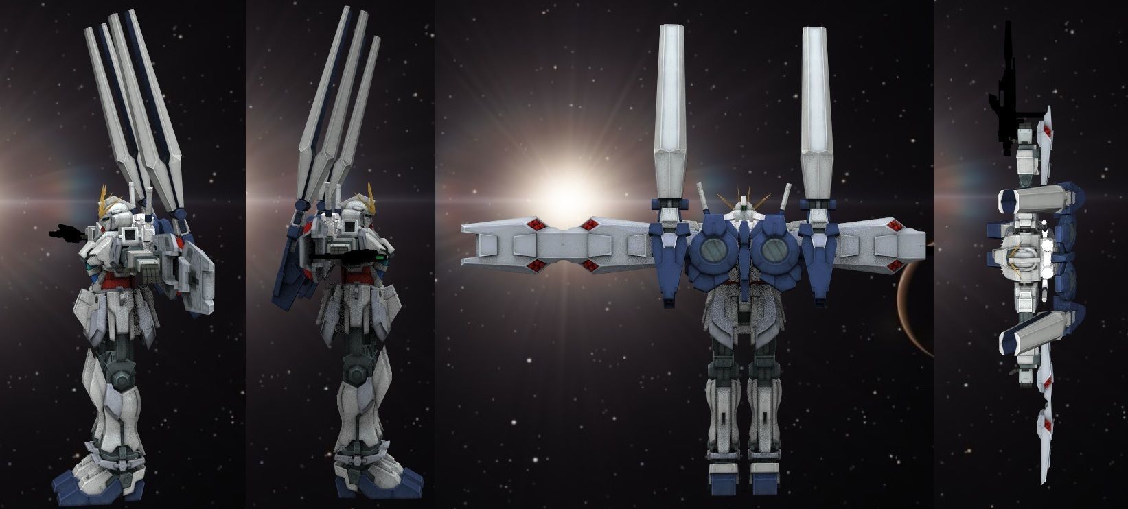 Narrative Gundam 3D model 3D print model_7