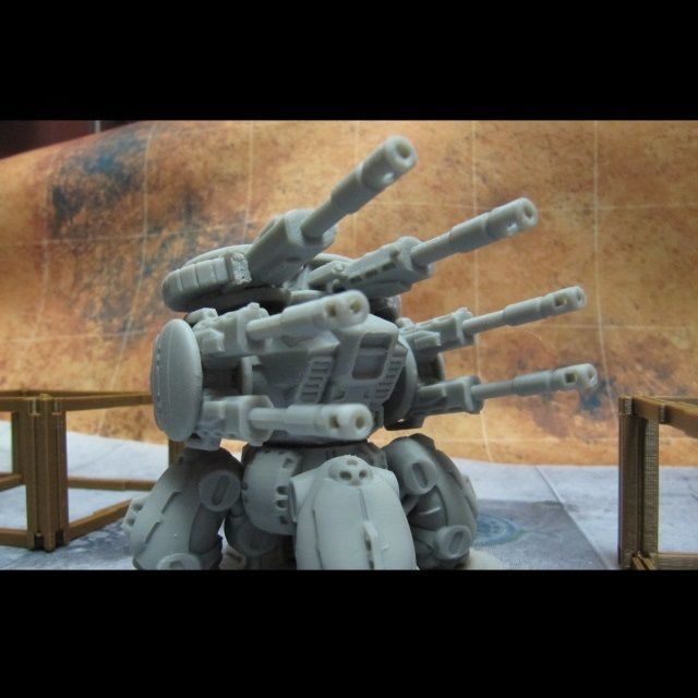 CHIBI-TECH SD - BURLEIGH-VII GUNPOD  3D print model_10