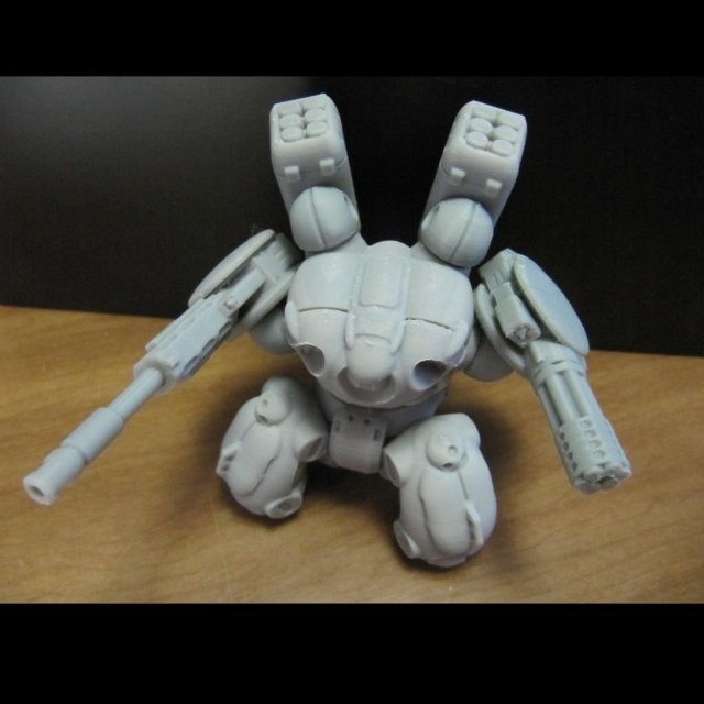 CHIBI-TECH SD - BURLEIGH-VII GUNPOD  3D print model_12